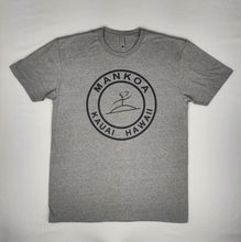 Load image into Gallery viewer, Limited Edition Adult Unisex Crew Tee Heather Grey Kauai Logo Front
